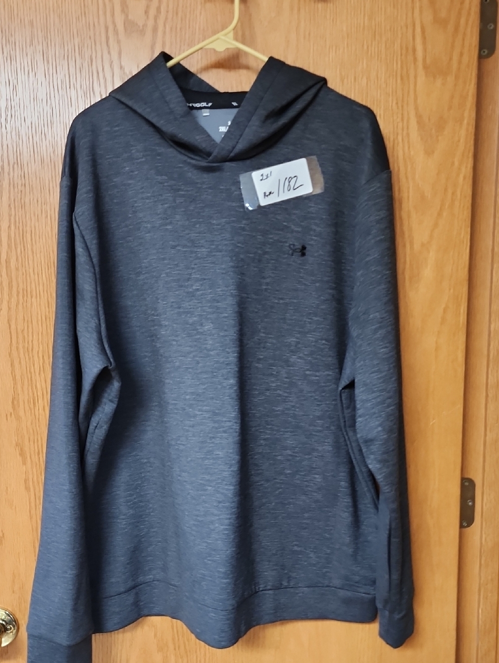 Under Armour Dark Heather Gray golf hoodie mens 2xl number 1182